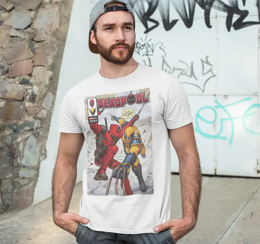 Marvel Comics Deadpool & Wolverine – Comic Book Cover T-shirt - Men's/Unisex